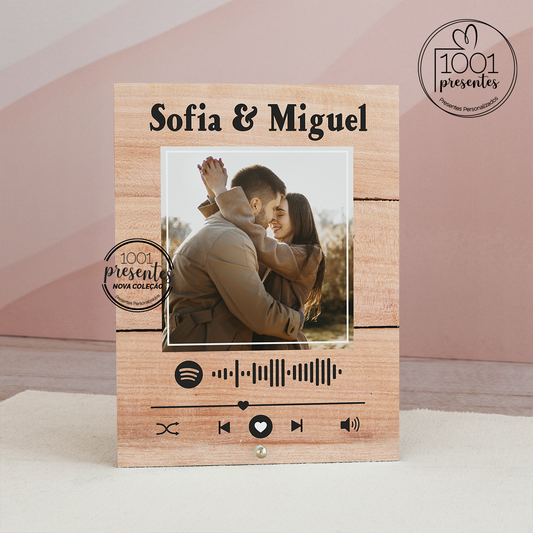 Moldura madeira "Spotify"