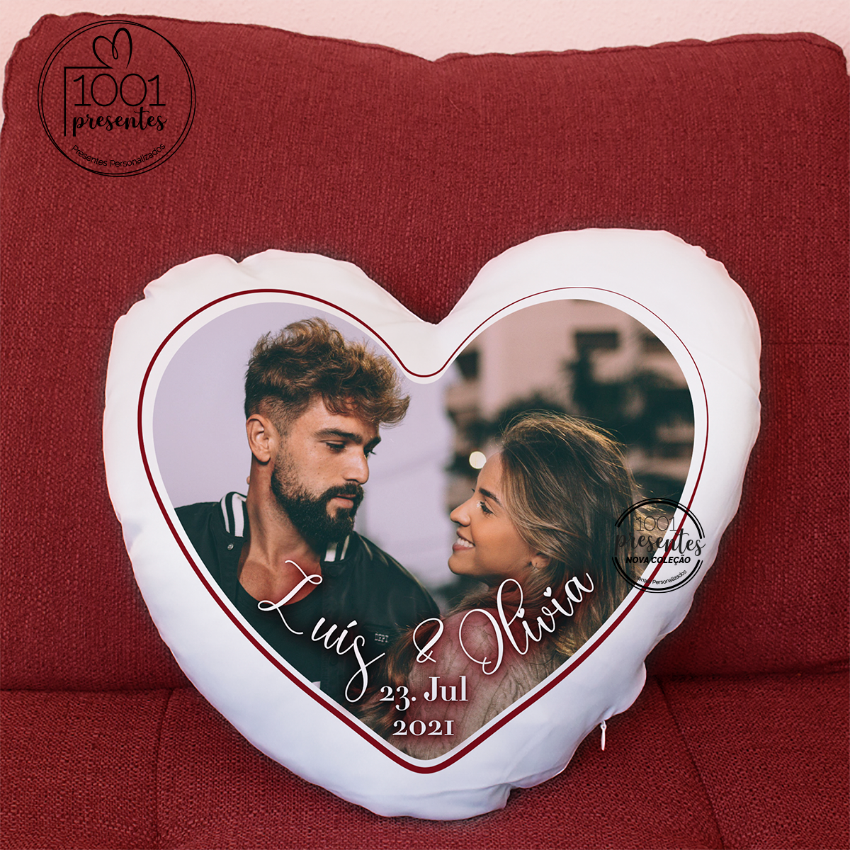 Almofada coração "Namorados"