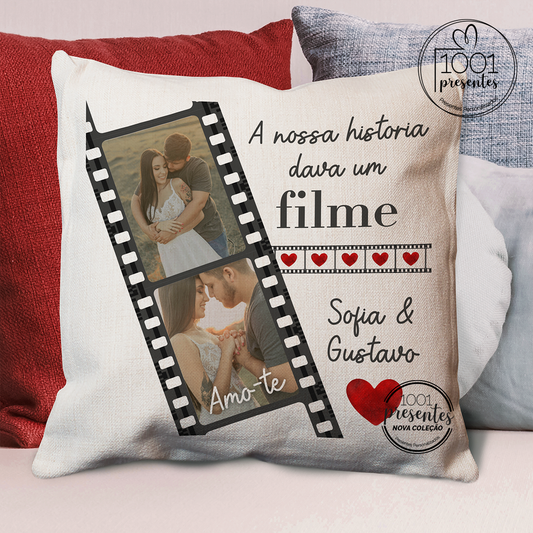 Almofada linho namorados "Filme"