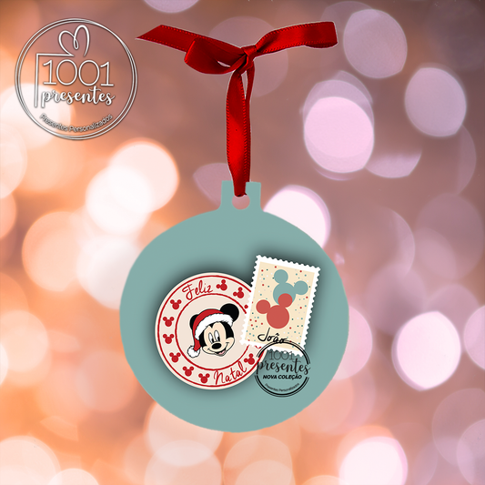 Bola de Natal "Minnie/ Mickey"