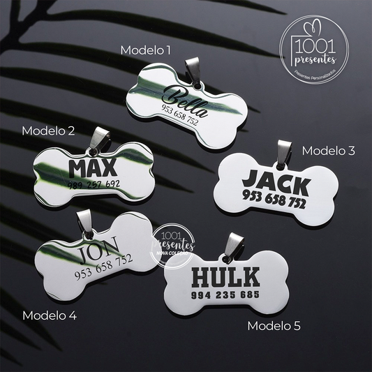 Chapinha de identificação personalizada