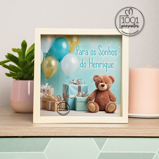 Mealheiro em madeira "Para os sonhos ..."