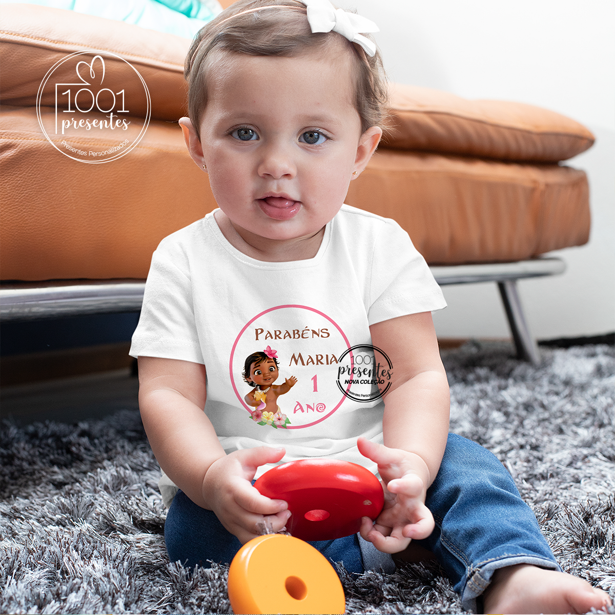 T-shirt aniversário "Moana"