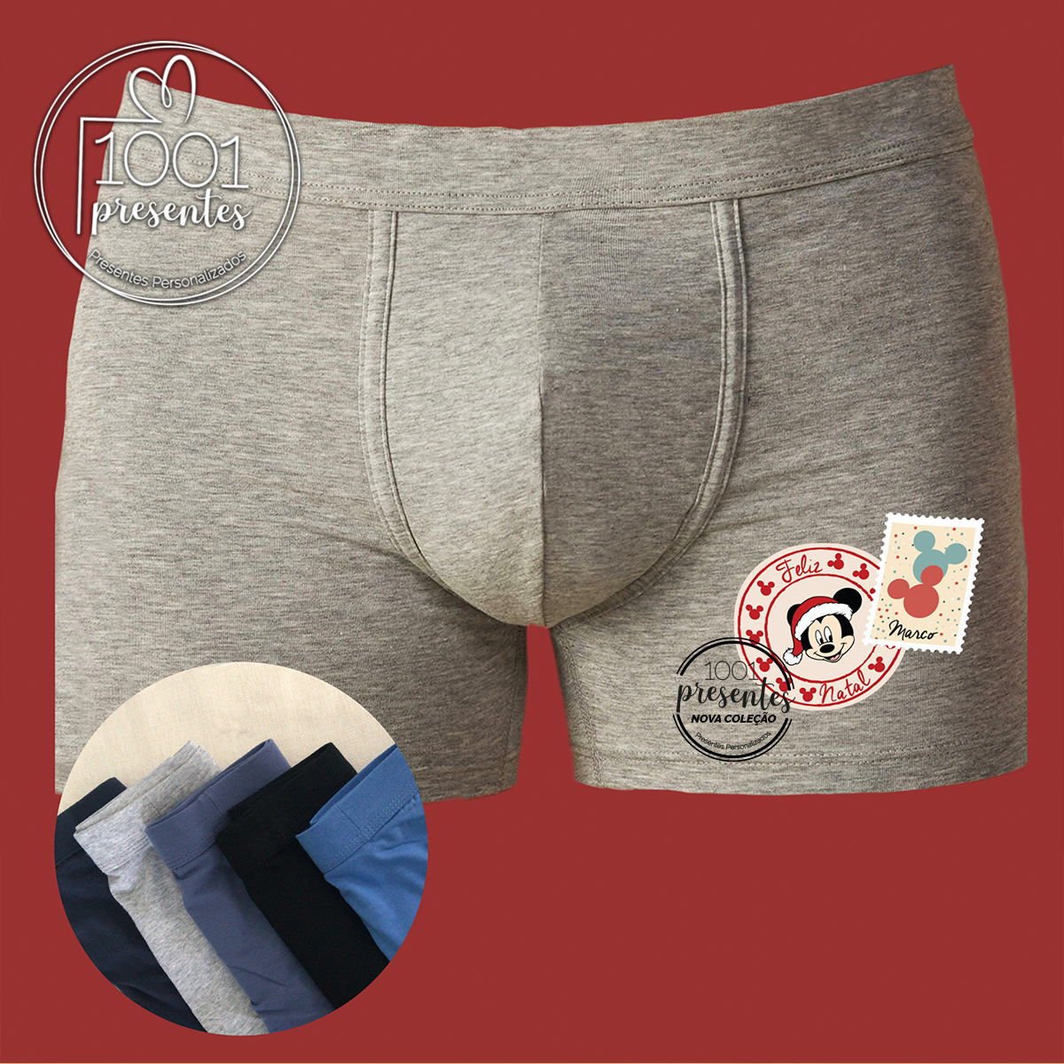 Boxer Mickey "Feliz Natal"