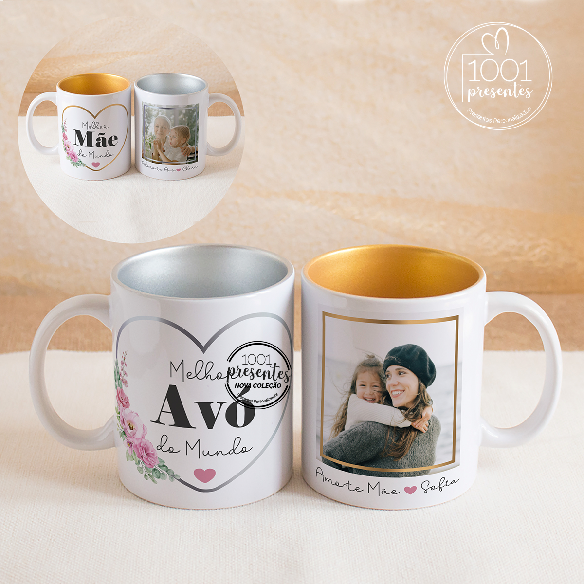 Caneca com fotografia "Melhor avó..."