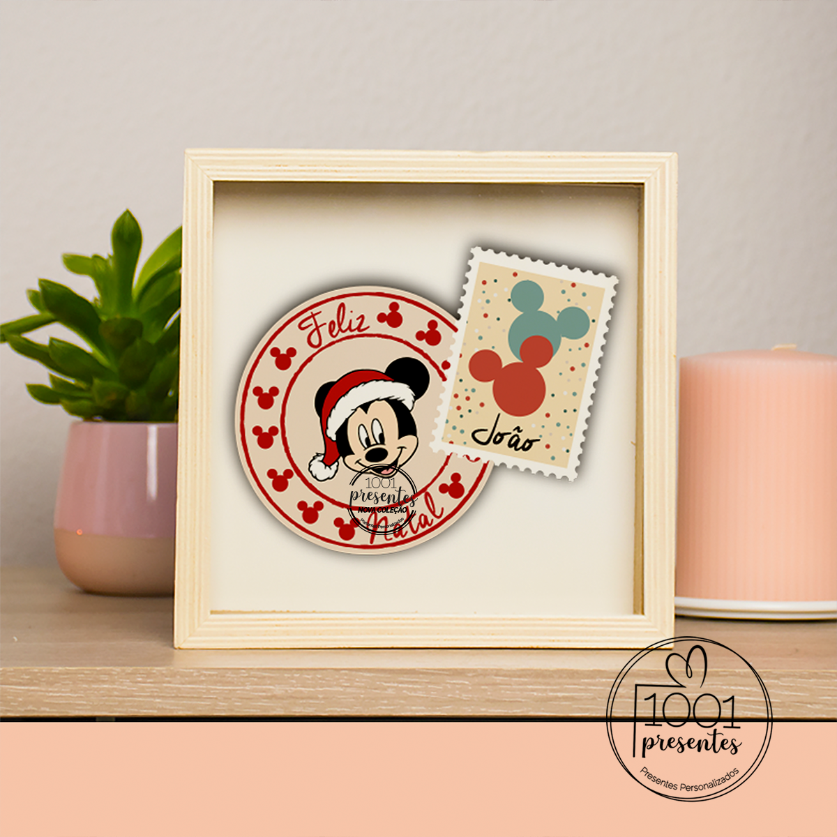 Mealheiro "Minnie/Mickey "Feliz Natal"