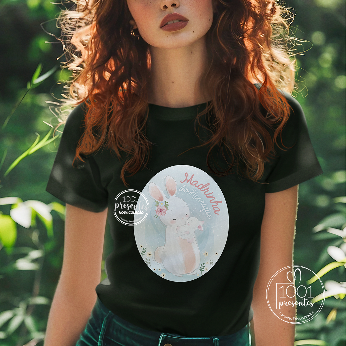 T-shirt coelhinha " Madrinho da/o..."