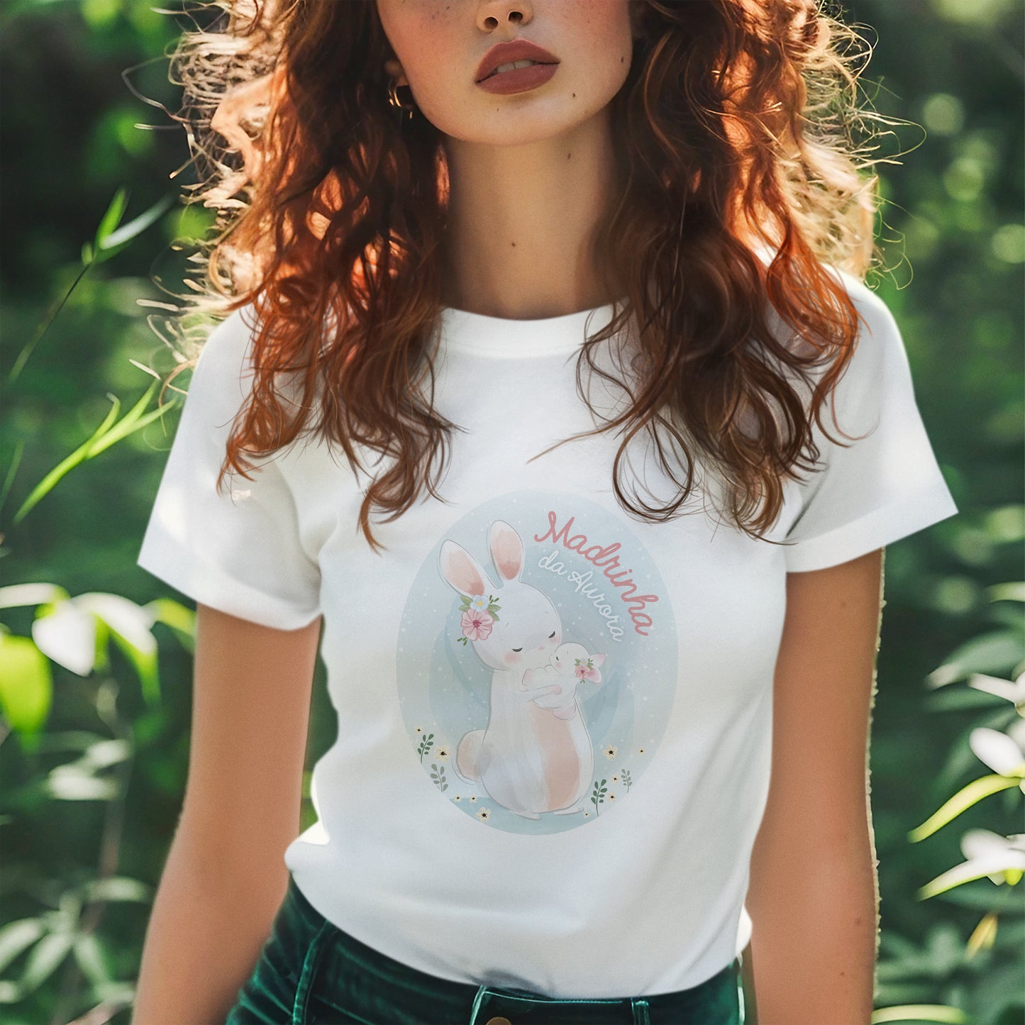 T-shirt coelhinha " Madrinho da/o..."