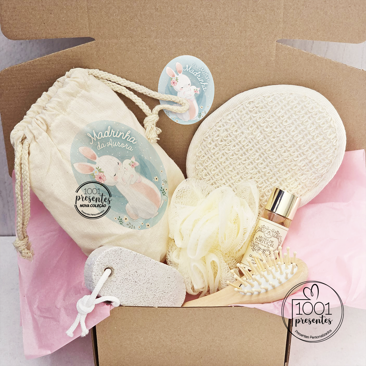 kit de banho coelhinha "Madrinha"