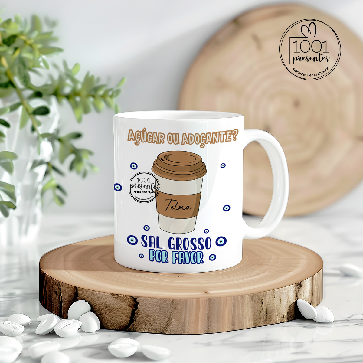 Caneca proteção "Açucar ou adoçante"