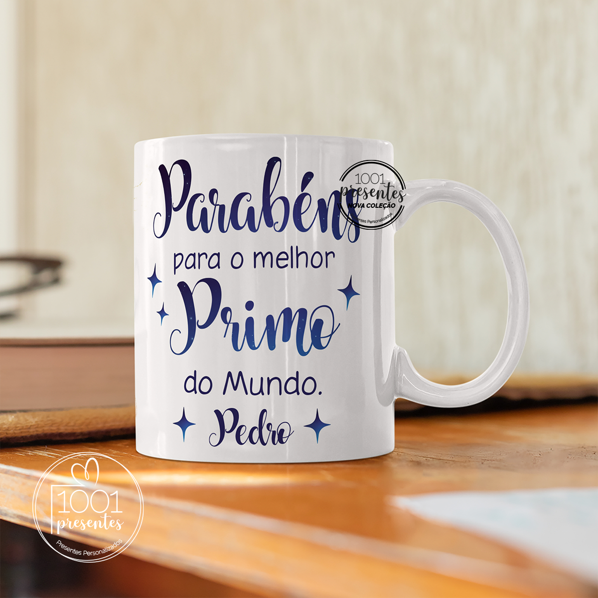 Caneca cerâmica "Parabéns"