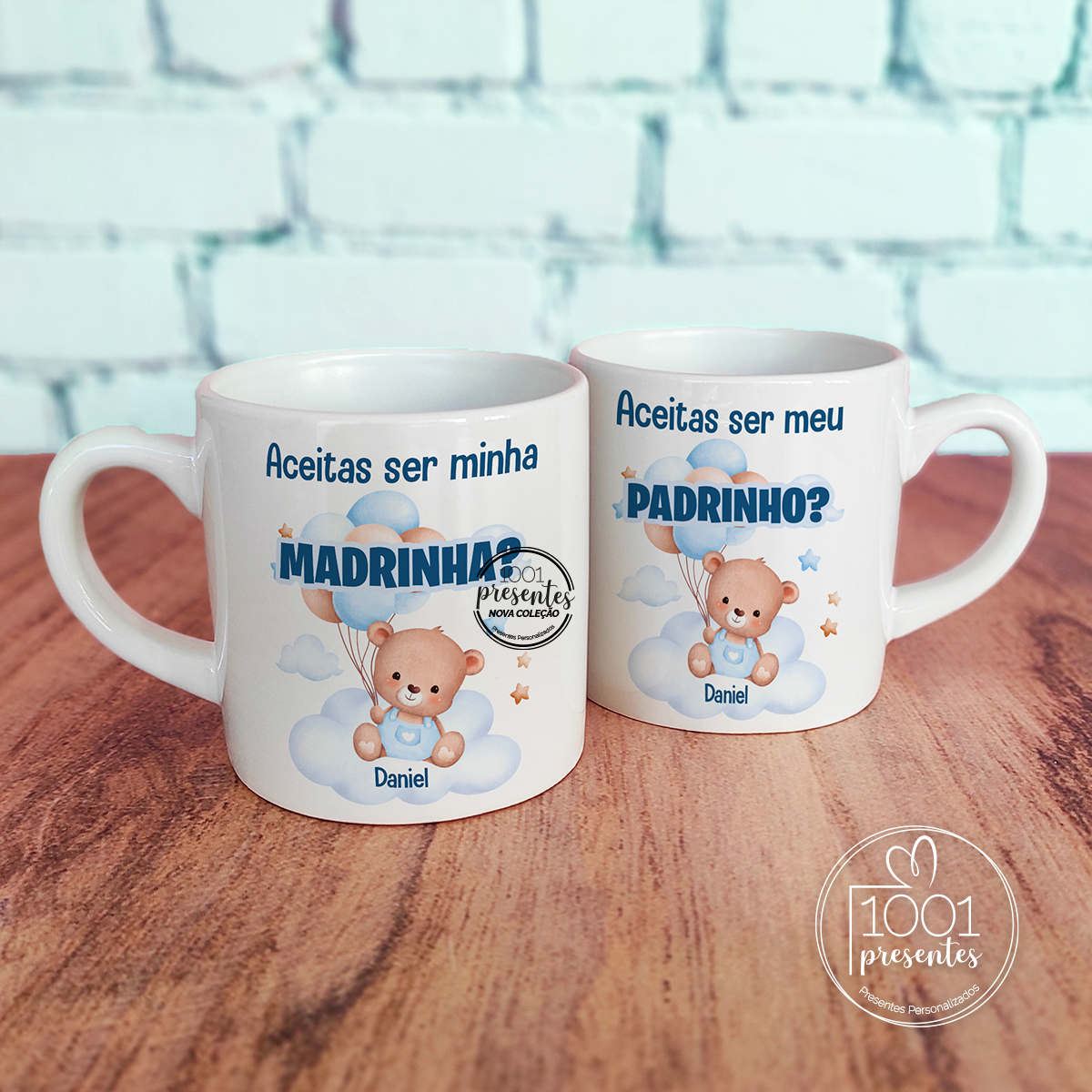 Caneca ursinho pedido "Madrinha"
