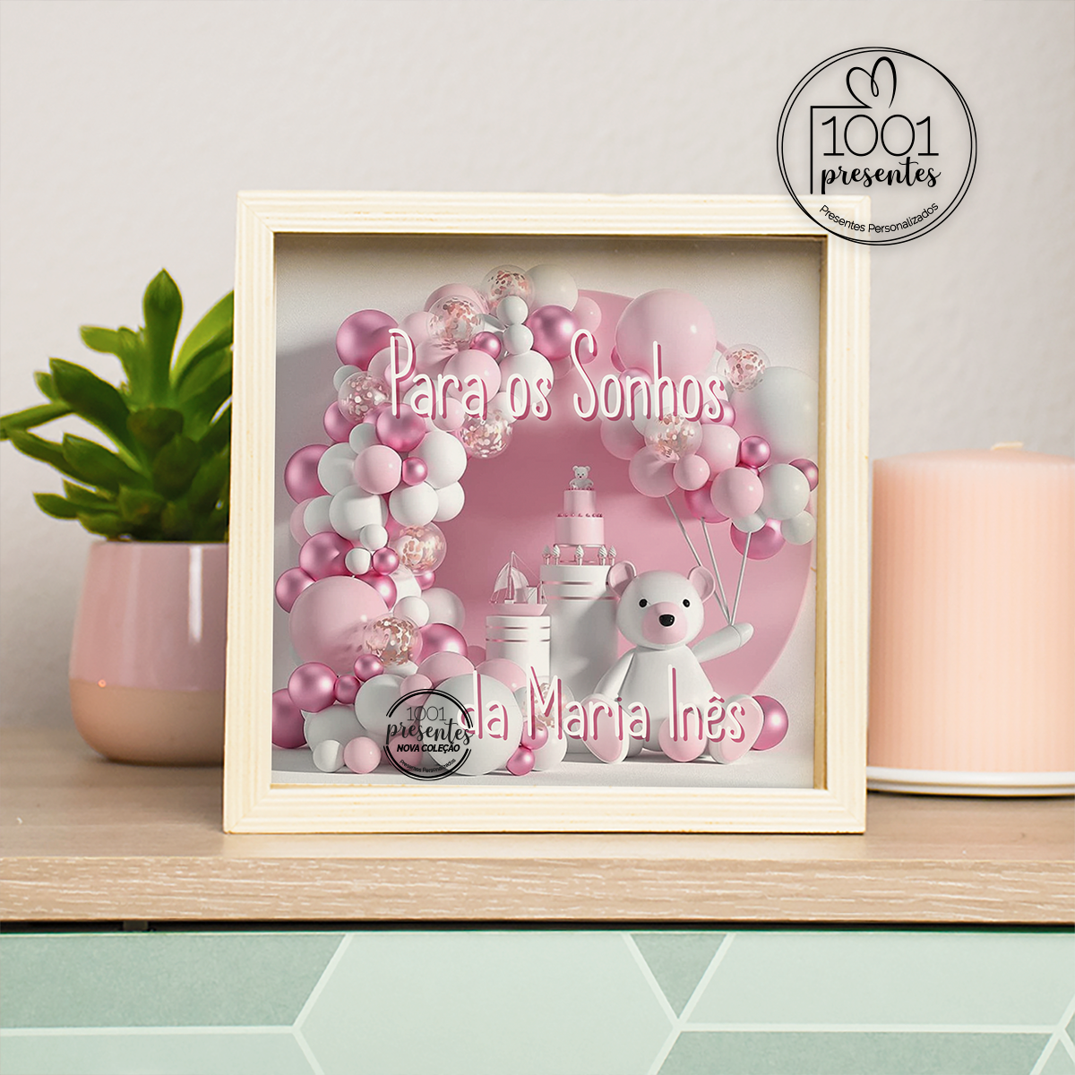 Mealheiro em madeira "Para os sonhos ..."