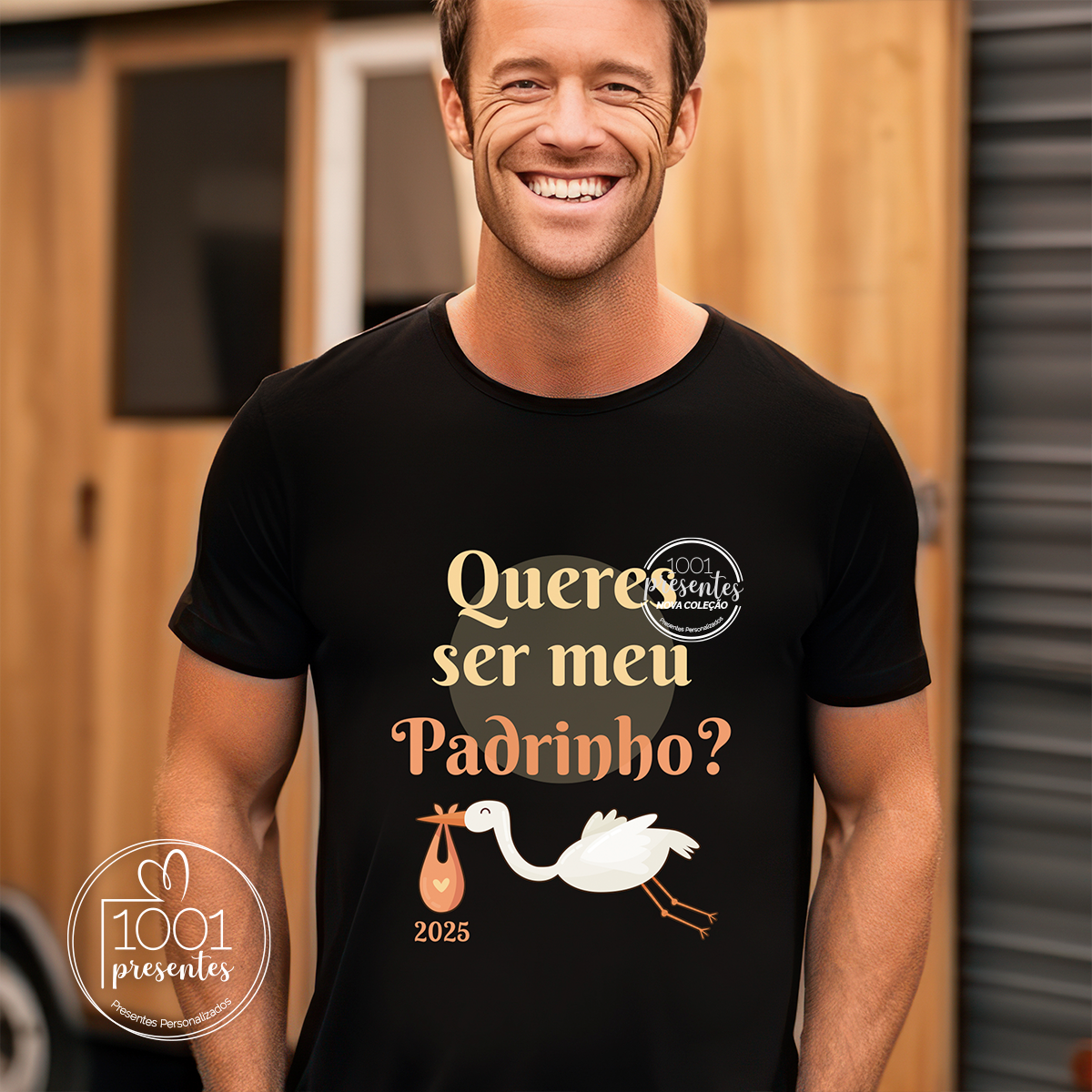 T-Shirt "Queres ser meu padrinho"