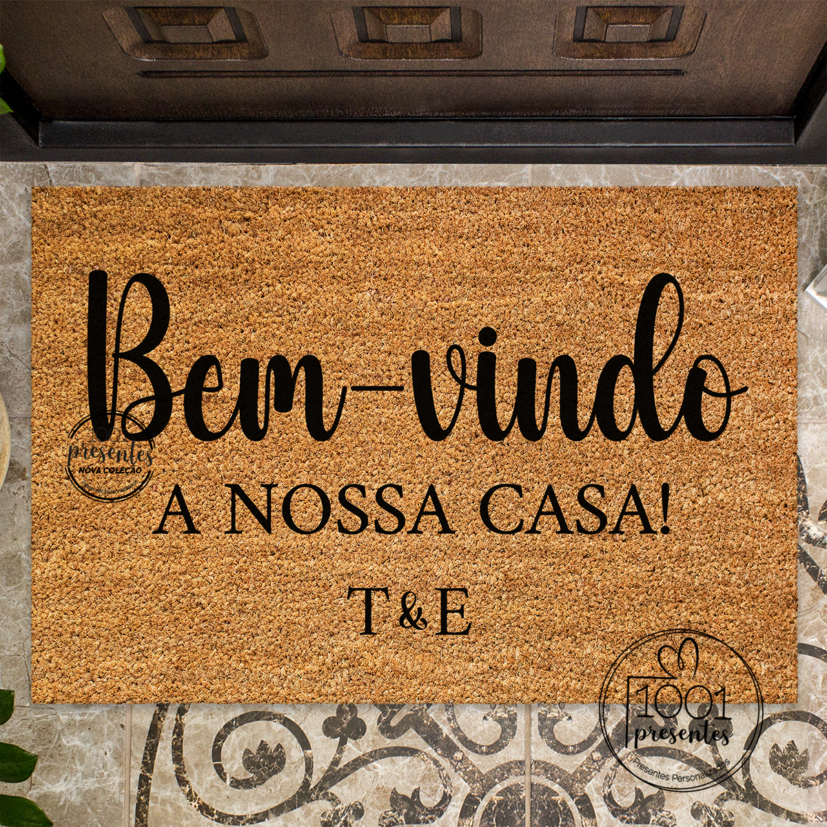 Tapete de entrada "Bem-vindo/welcome"