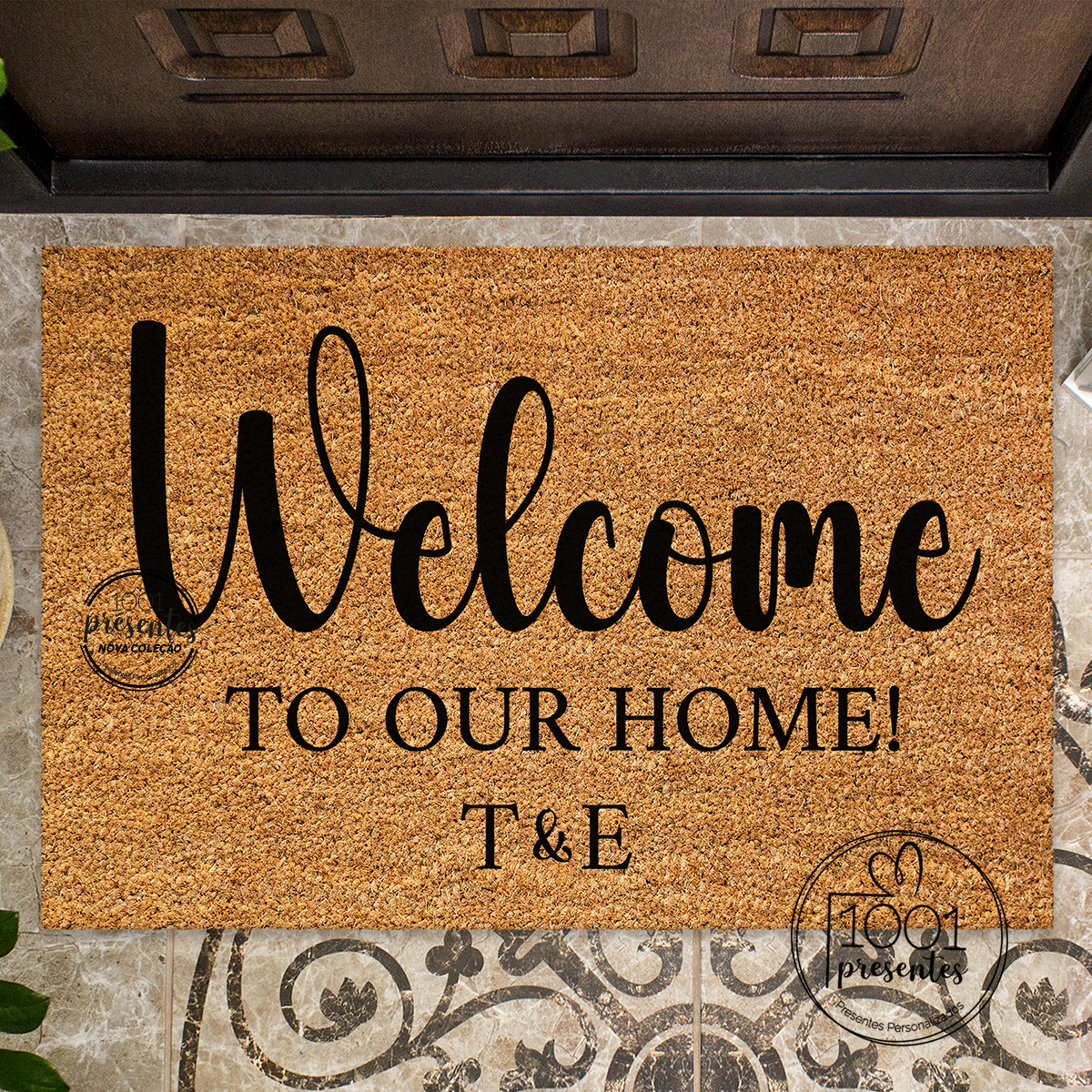 Tapete de entrada "Bem-vindo/welcome"